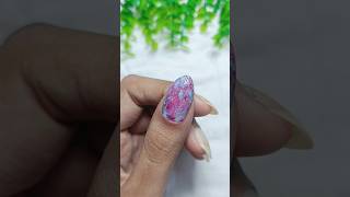 Marble nails💜🩵 nailart naildesign youtubeshorts marblenails nailhacks nailpolish [upl. by Eniamzaj240]