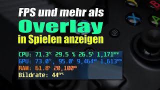 FPS und mehr als Overlay in Spielen anzeigen mit HWINFO und RTSS [upl. by Halie]