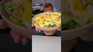 Authentique recette de la Salade César au plus proche ✨summer recipe food cooking [upl. by Darline]