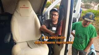 Maroc épisode 1  On refait nos houssesrideaux amp coussins africa vanlife travel maroc [upl. by Eel]