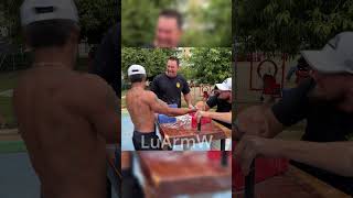 Bodybuilder vs Armwrestler armwrestling [upl. by Maiocco]