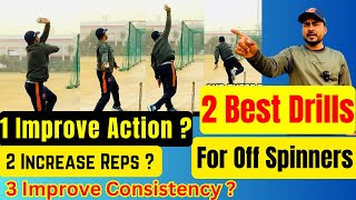 Increase Reps and Quality in off Spin Bowling  Best 2 Drills for Quality Off spin bowling [upl. by Anafetse642]