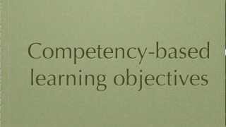 Writing competencybased learning objectives [upl. by Pollock893]