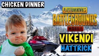 Vikendi Chicken Dinner Hattrick in PUBG Mobile  Live Insaan [upl. by Jankell]