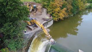 Ballville Dam Removal Day 1 [upl. by Sonitnatsok]