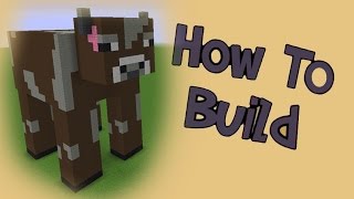 How to Build a Giant Cow in Minecraft  Giant Minecraft Builds [upl. by Zweig]