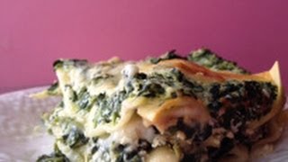 How to Make a Spinach Mushroom Lasagna  White Lasagna Recipe [upl. by Pineda160]