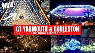 Great Yarmouth amp Gorleston Christmas Lights Tour [upl. by Ramona]