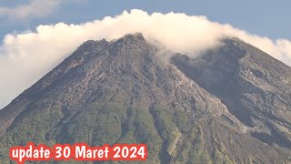 ERUPSI GUNUNG MERAPI KONDISI PUNCAK BERUBAH DRASTIS SEPERTI TERBELAH [upl. by Ube583]