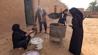 Iranian Arabs Baking Local Bread  Savash Nomadic life [upl. by Leirea]