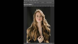 Photoshop Tutorial  Refine Hair In easy steps shorts [upl. by Esinart]