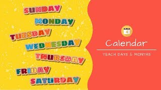 Class 3 Maths  Calendar  Teach Months and Days for Kids  CBSE [upl. by Lectra]