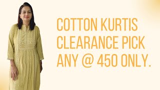 cotton kurties clearance  studio h by hetal chavda  kurtis wholesale ahmedabad [upl. by Heuser]