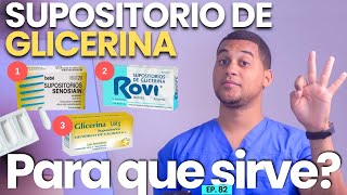 SUPOSITORIO DE GLICERINA PARA QUE SIRVE  3 COSAS [upl. by Roselba221]