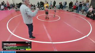 43 Lbs Semifinal  Mattis Johnson NB Elite Wrestling Club Vs Dallas Bartlett 3F Wrestling 5733 [upl. by Sissel]