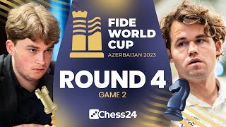 Can Magnus And Wesley Hit Back  FIDE World Cup Round 4 Game 2 [upl. by Gustavus]