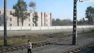 uncut rural North Korea footage train ride Pyongyang to Dandong 12 [upl. by Alehcim]